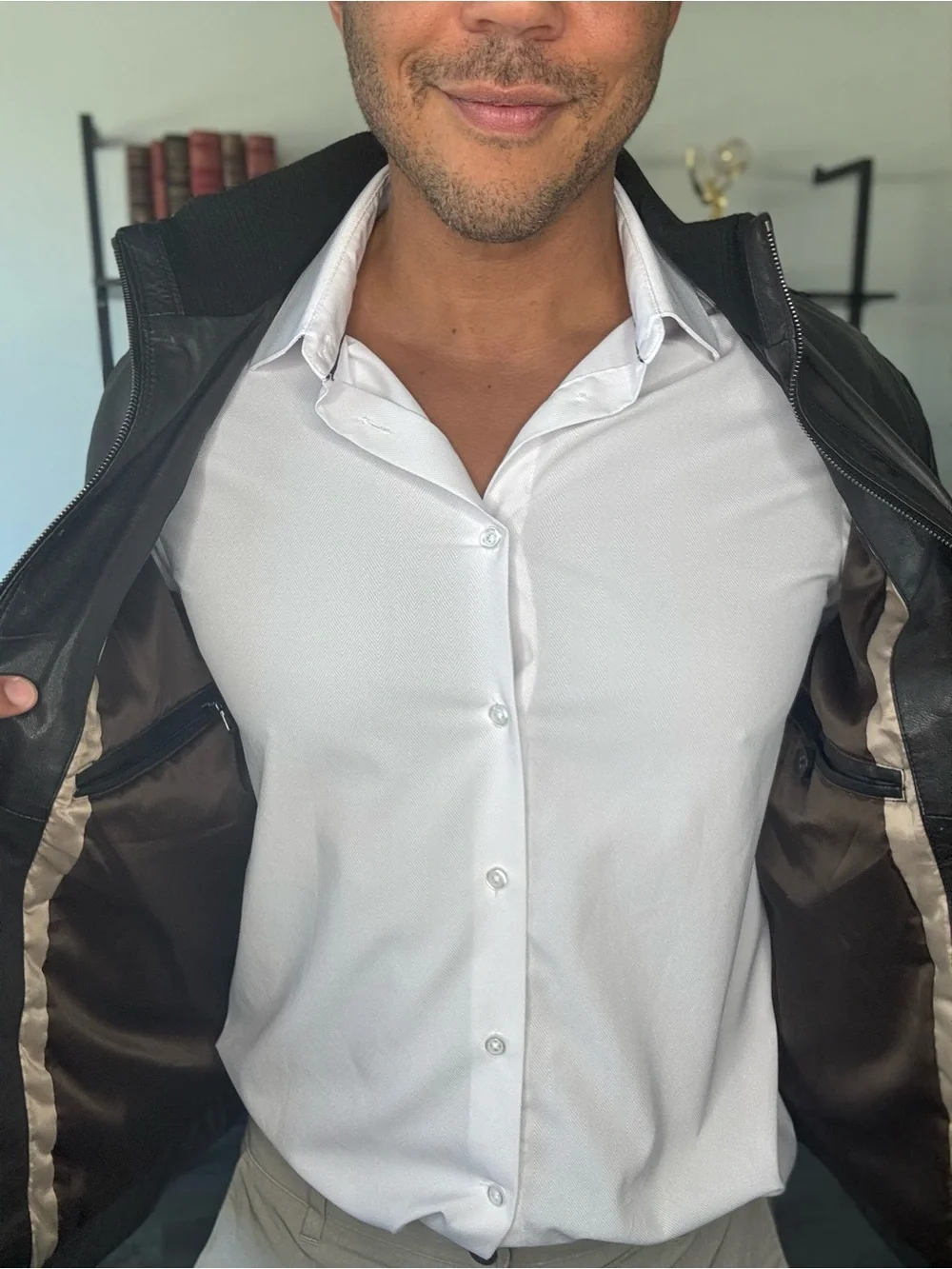 Hugo Boss Men's Lamb Leather Jacket